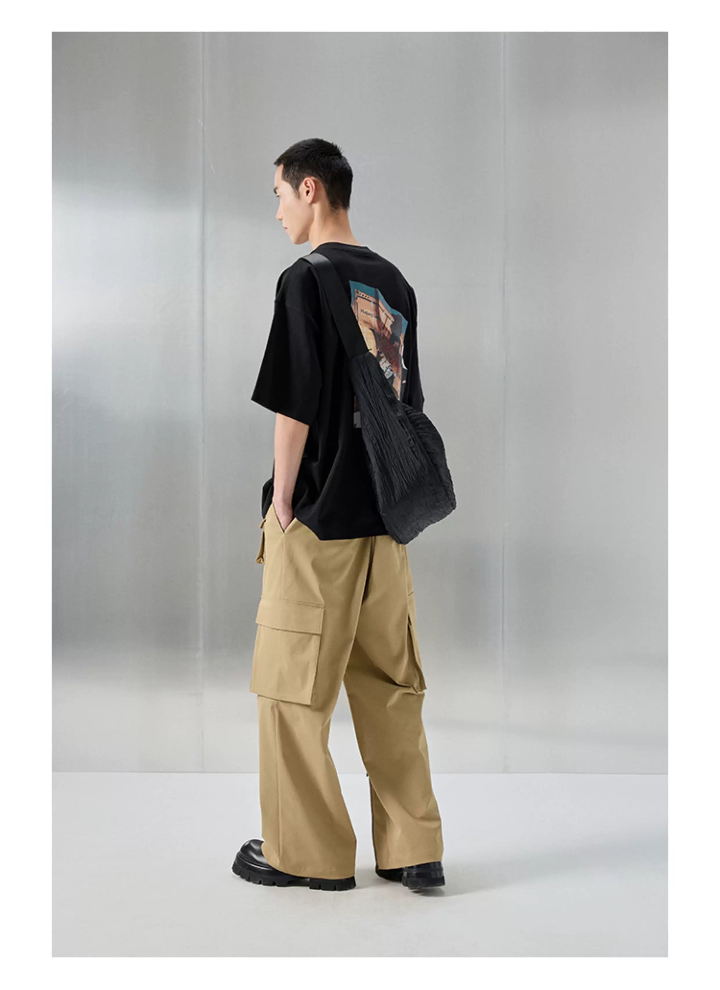Oversized Heavyweight Printed Embroidered Tee