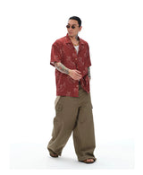 Men's Loose Multi-pocket Flare Cargo Pants