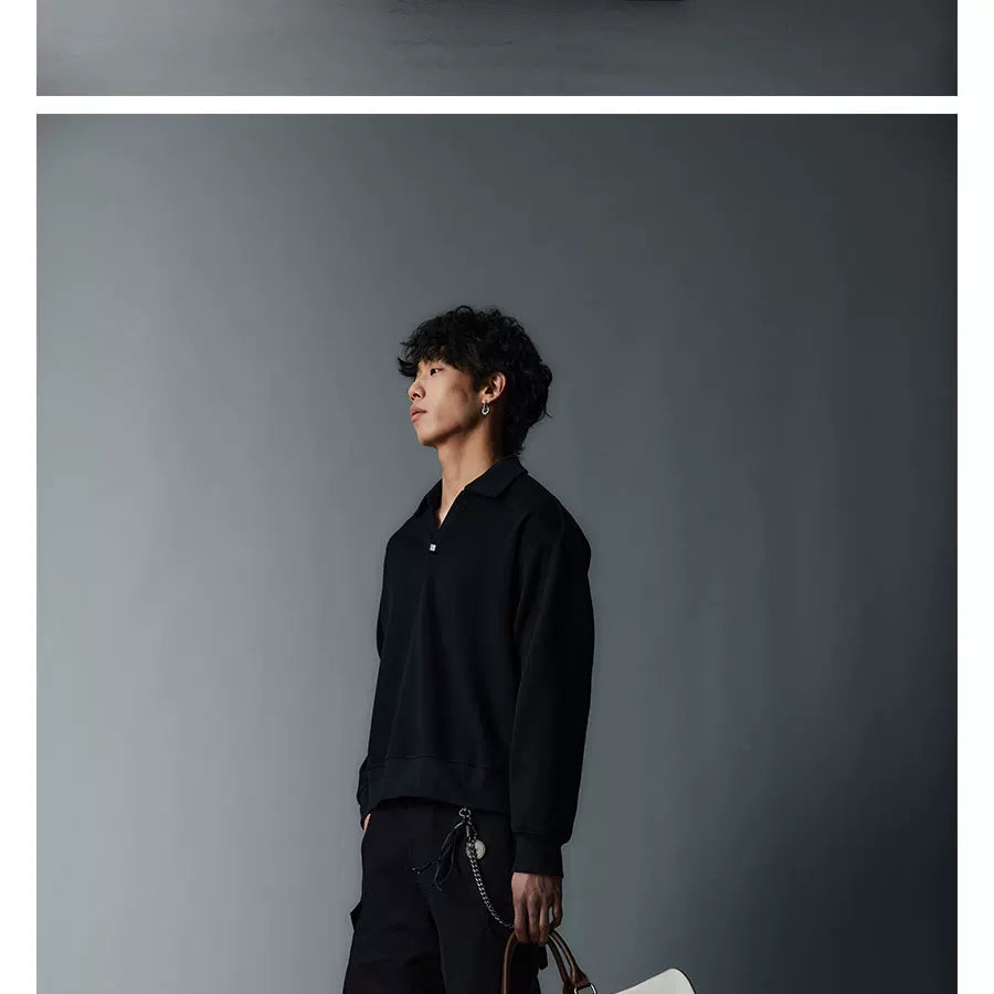 Two Tone Split Collar Polo Tees