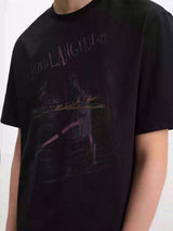 Baguette Print Textured Short-sleeve Tee