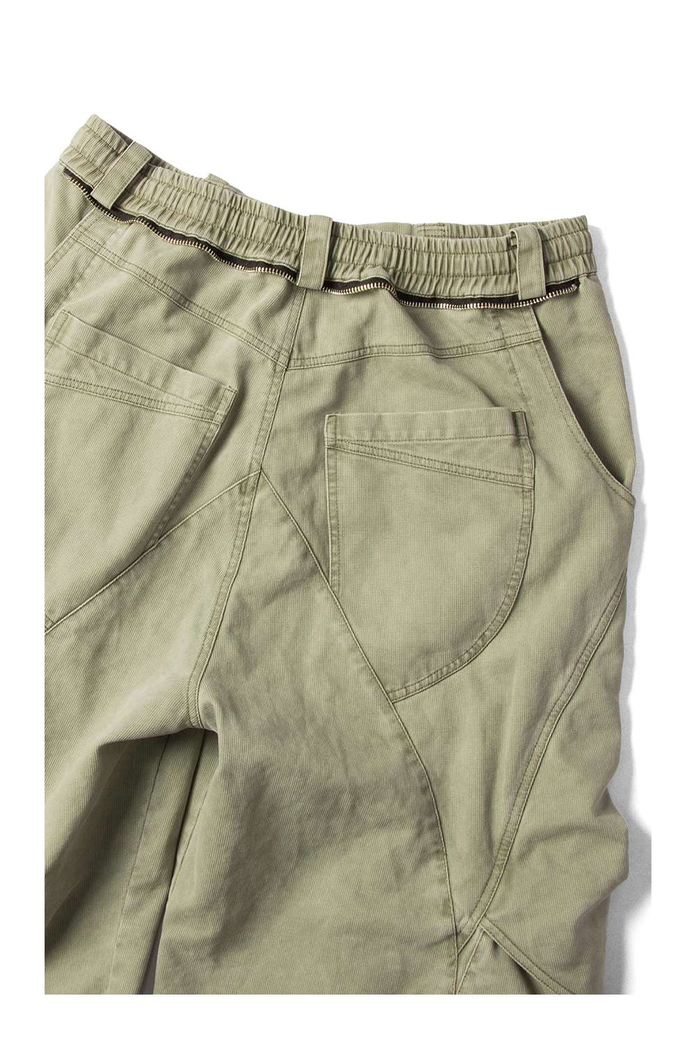 Vintage Washed Striped Multi-pocket Cargo Pants