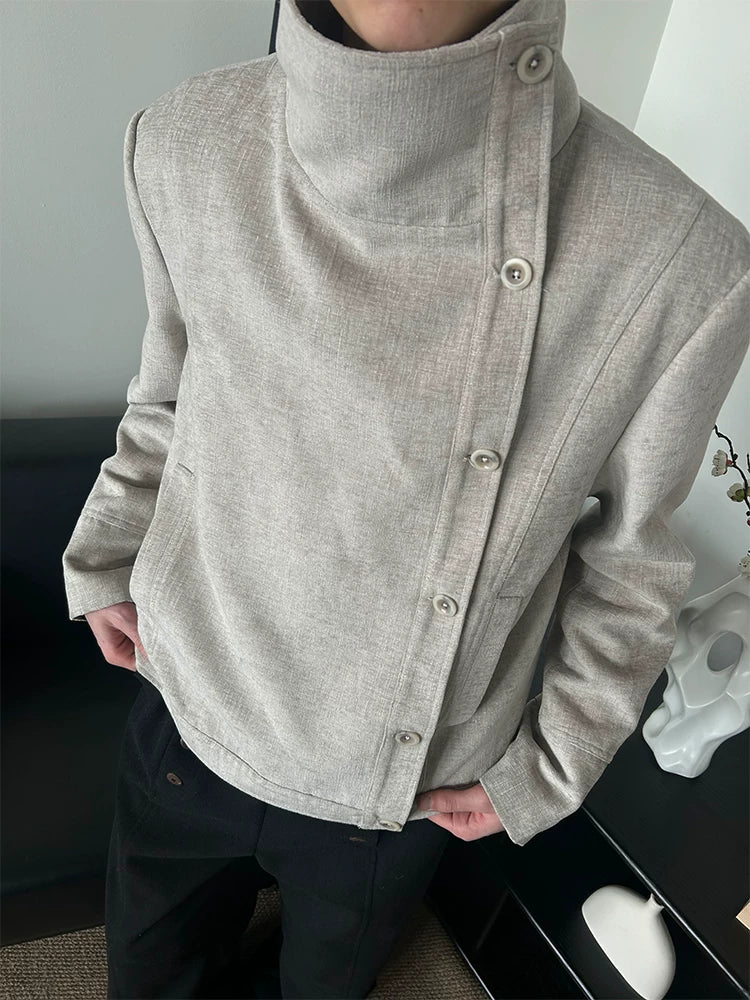 Vintage Irregular Floral Textured Fencing Jacket