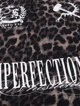 Leopard Print Stretchy Slim Fit Polo