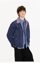 Houndstooth Harrington Jacket