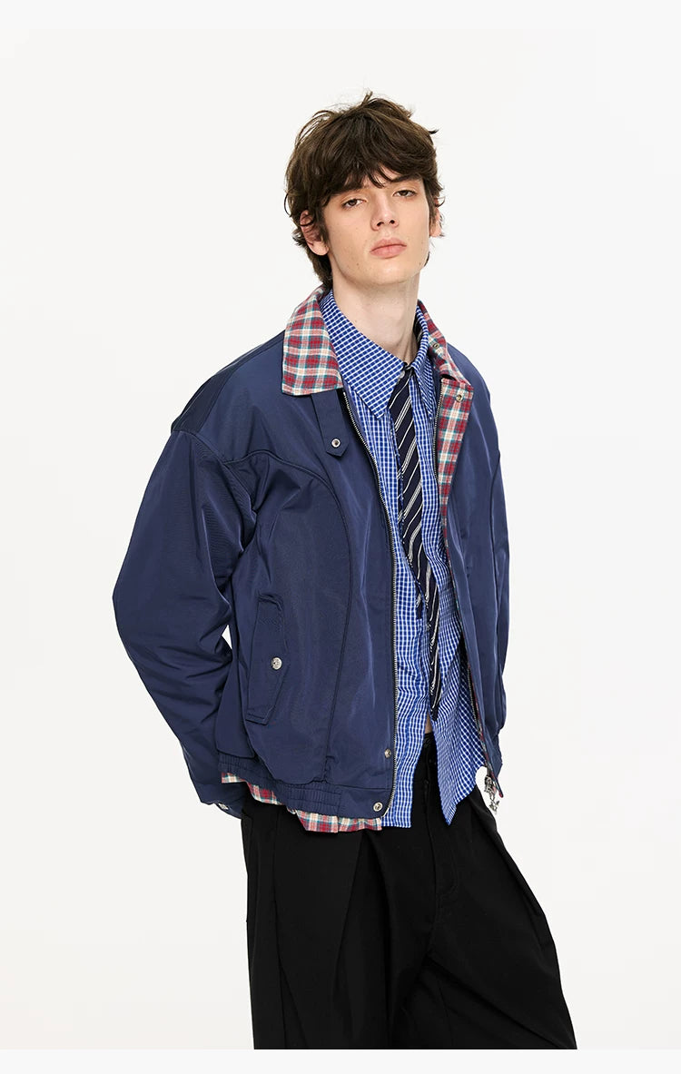 Houndstooth Harrington Jacket
