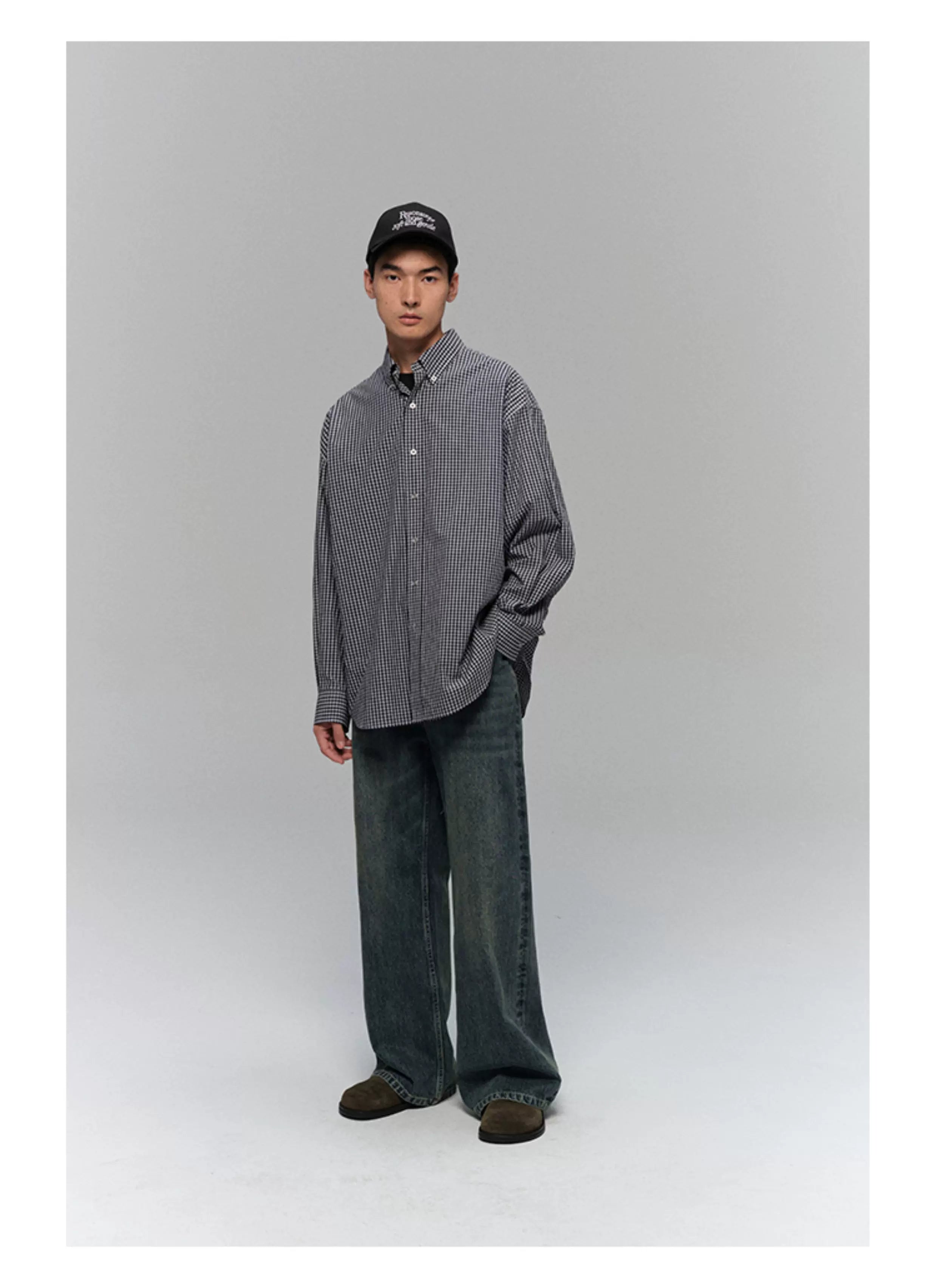 Heavyweight Slub Washed Straight Jeans