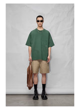 Double Pocket Split Hem Loose Tee