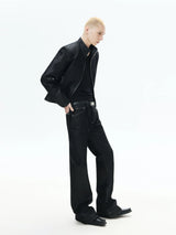 Mid Rise Flare Silver Riveted Jeans