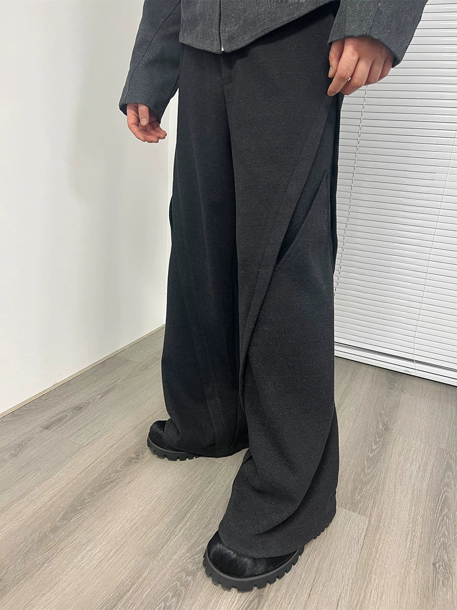 Loose Flare Fleece Pants