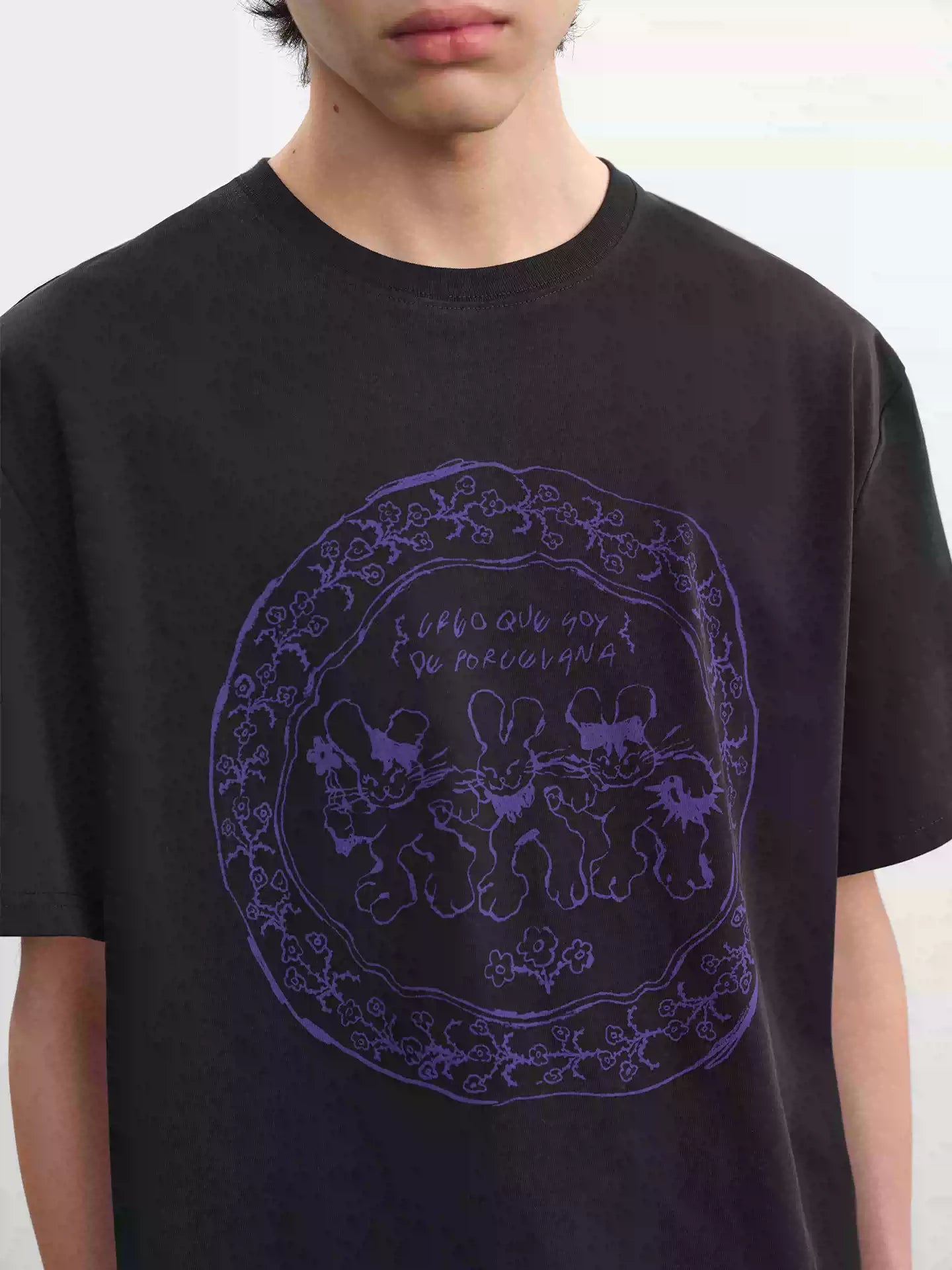Rabbit Print Tee