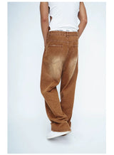 Men's Brown Vintage Wide Leg Jeans