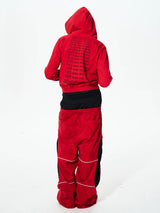 Men's Double-Waistband Striped Embroidered Sweatpants