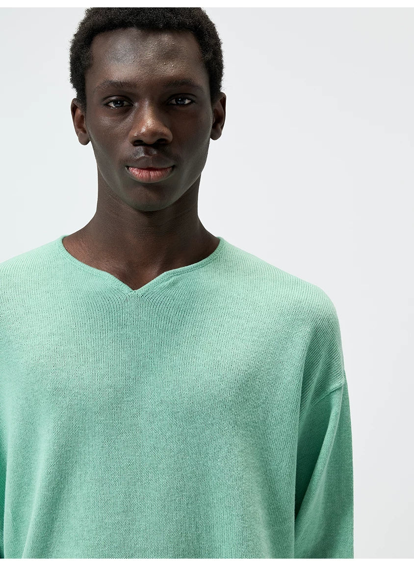 Linen Cotton Loose Long Sleeve Tee
