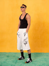 Men's Cleanfit Black Ribbed Gym Tank