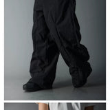 Waterproof Irregular Zippered Baggy Trench Pants