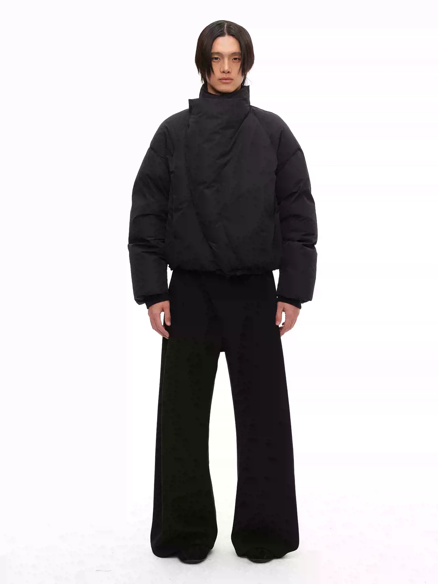 Magnetic Zipper Turtleneck Down Jacket