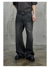 Vintage Washed Flared Denim Pants