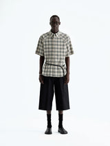 Heavy Vintage Textured Cotton Cargo Shorts