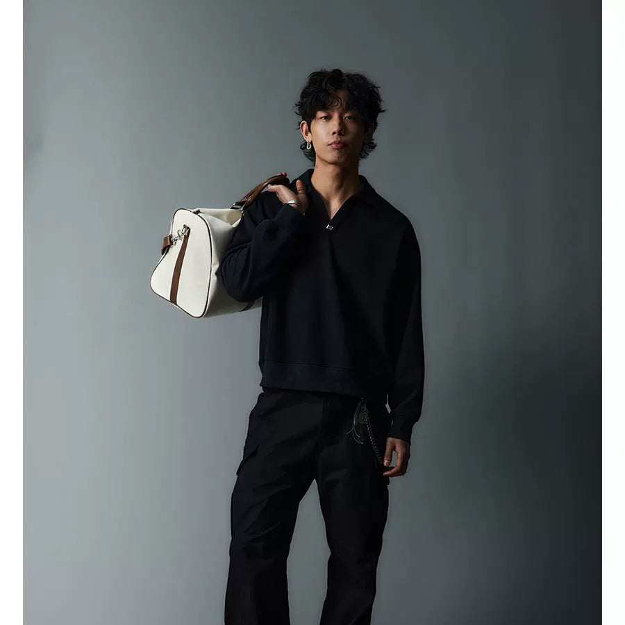 Two Tone Split Collar Polo Tees