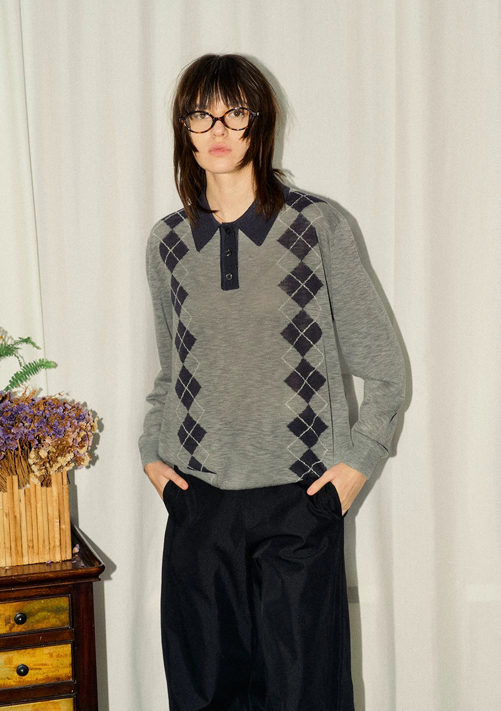 Men’s 100% Lyocell Diamond Knit Polo