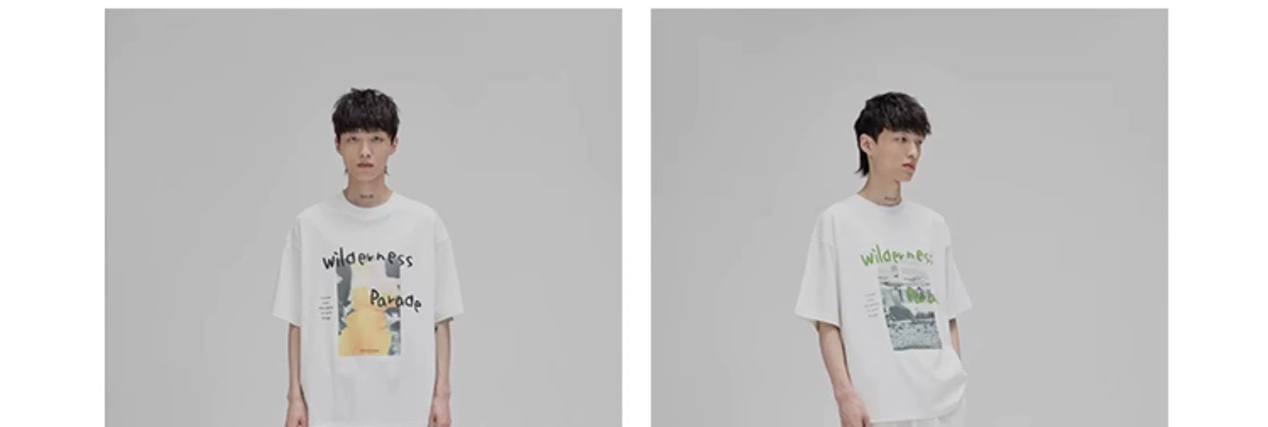 Graffiti Print Double Mercerized Tee