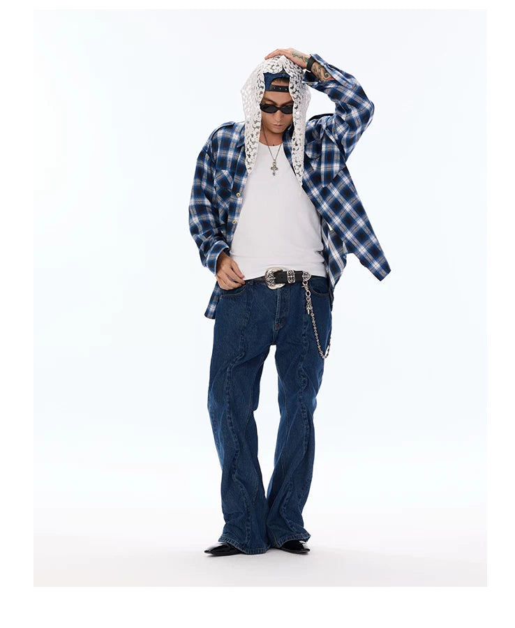 Brushed Workwear Plaid Shirt