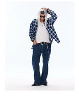Brushed Workwear Plaid Shirt