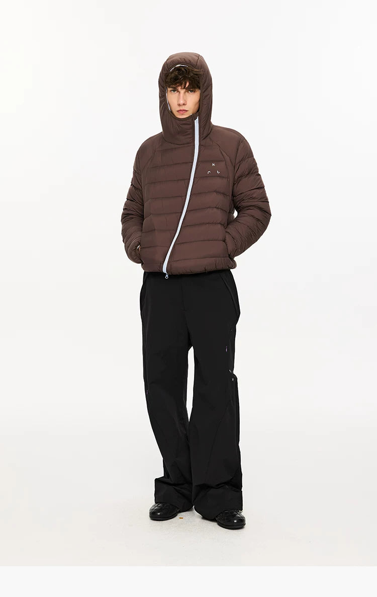 Lightweight Hooded 90% Down Water-repellent Jacket