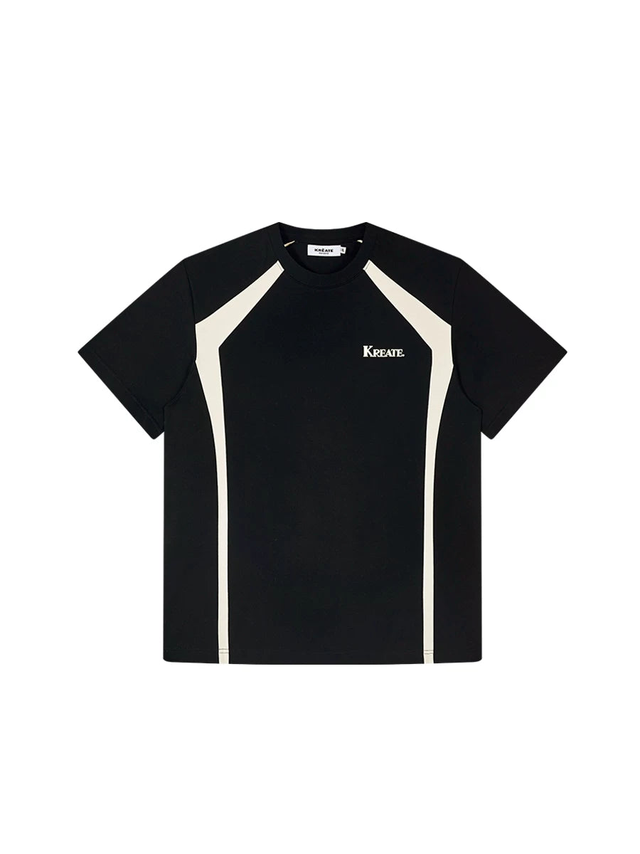 260g Cotton Color Block Couple Tees