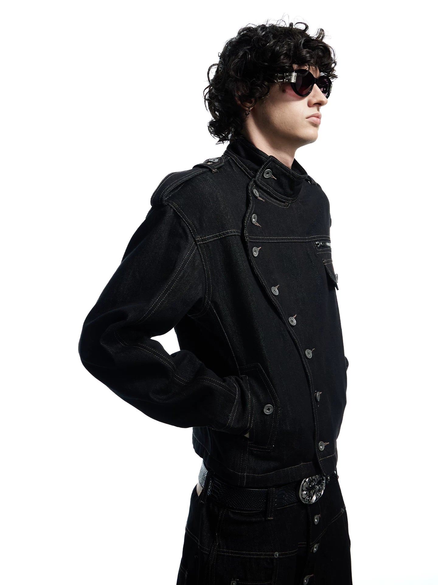 American Vintage Loose Button Denim Jacket