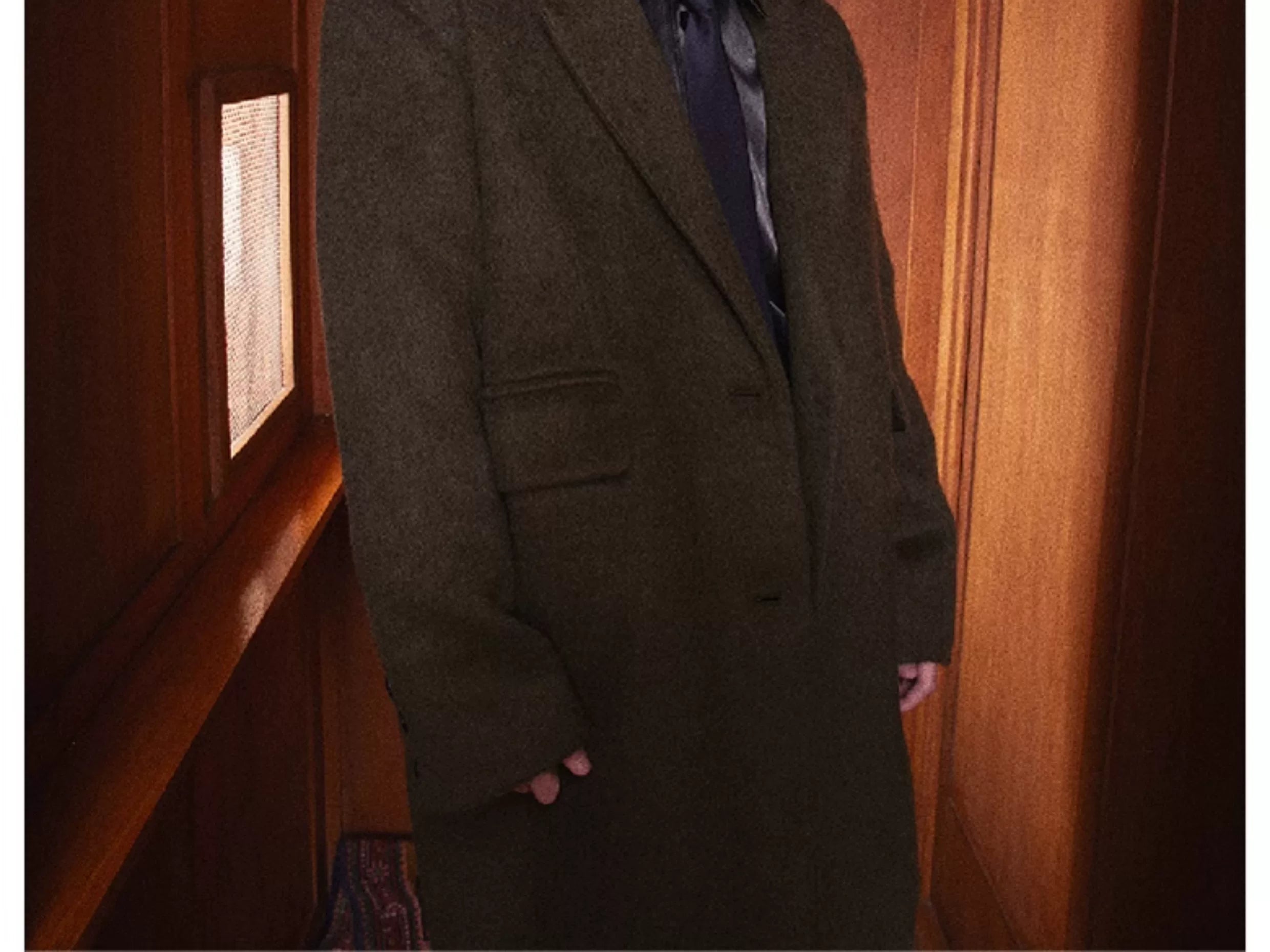 British Style Loose Long Wool Coat