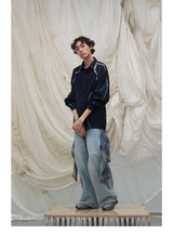 Washed Denim Split Shirt