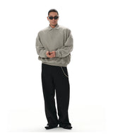 Oversized Polo Neck Sweatshirt