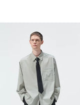 120S Wool Blend Pocket Casual Shirt