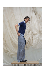 Plaid Casual Pants With Detachable Scarf