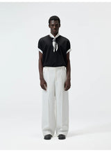 Straight Leg Hemp Linen Blend Pants