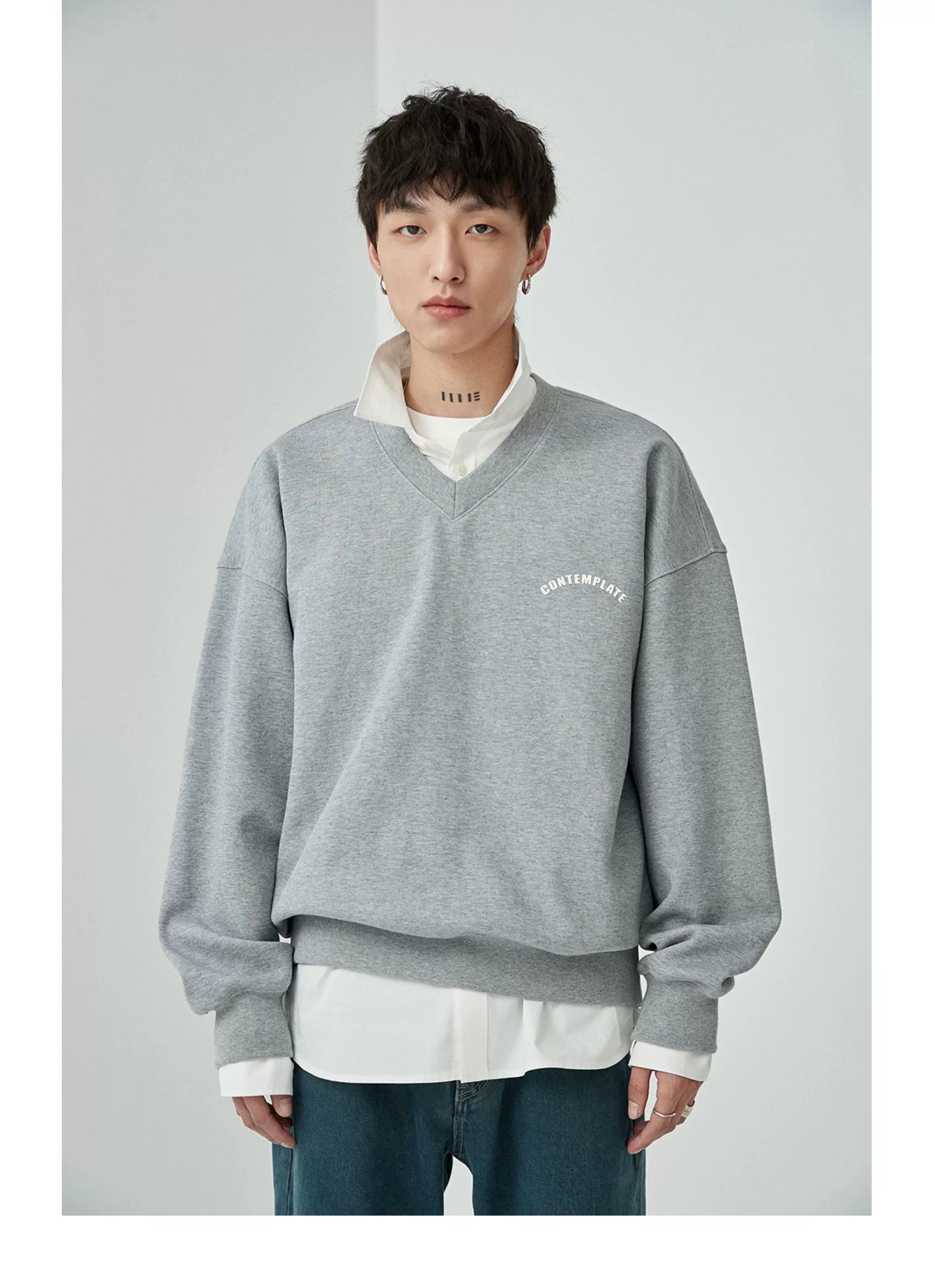 Split Pocket Basic Cotton Shirt