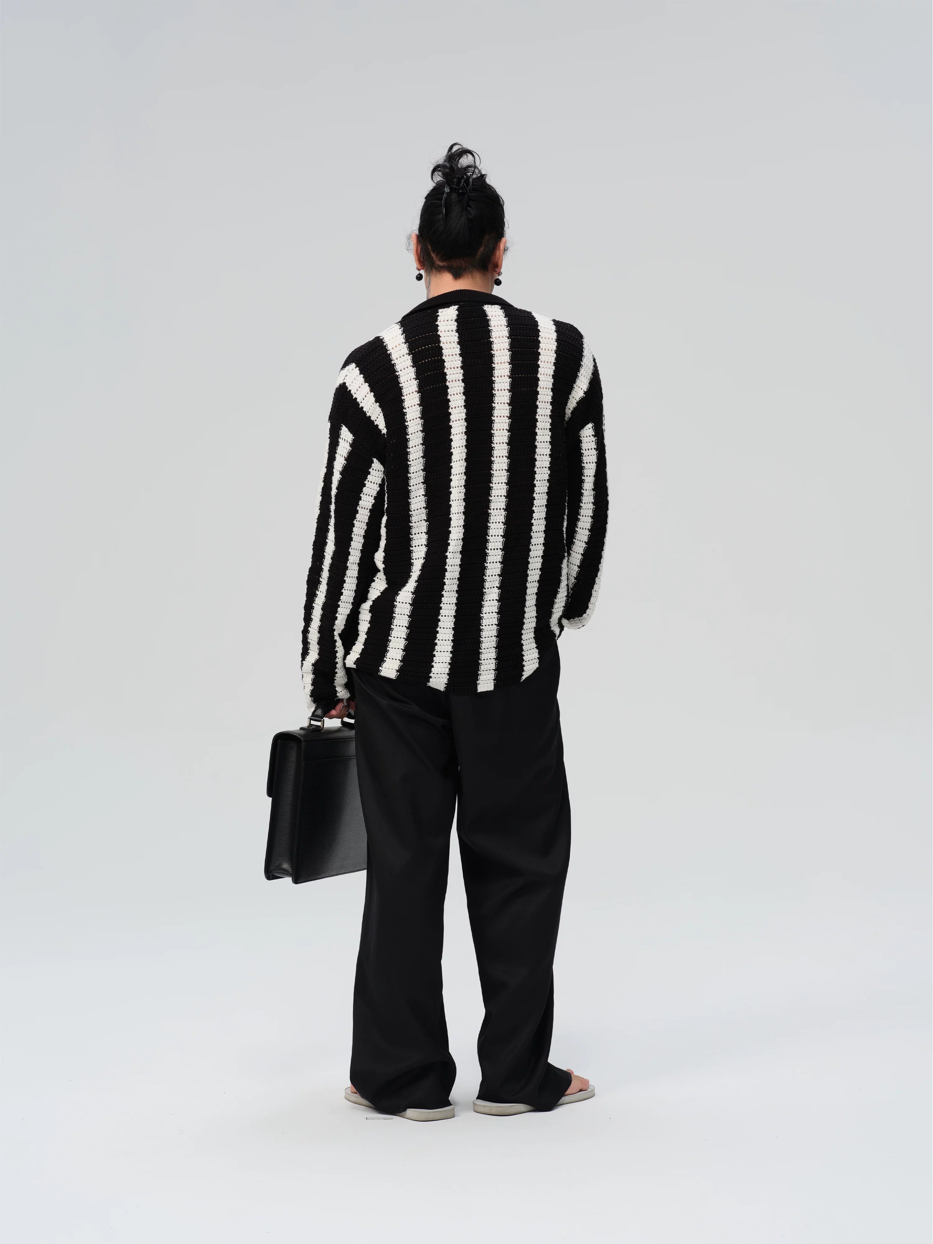 100% Cotton Knit Striped Top