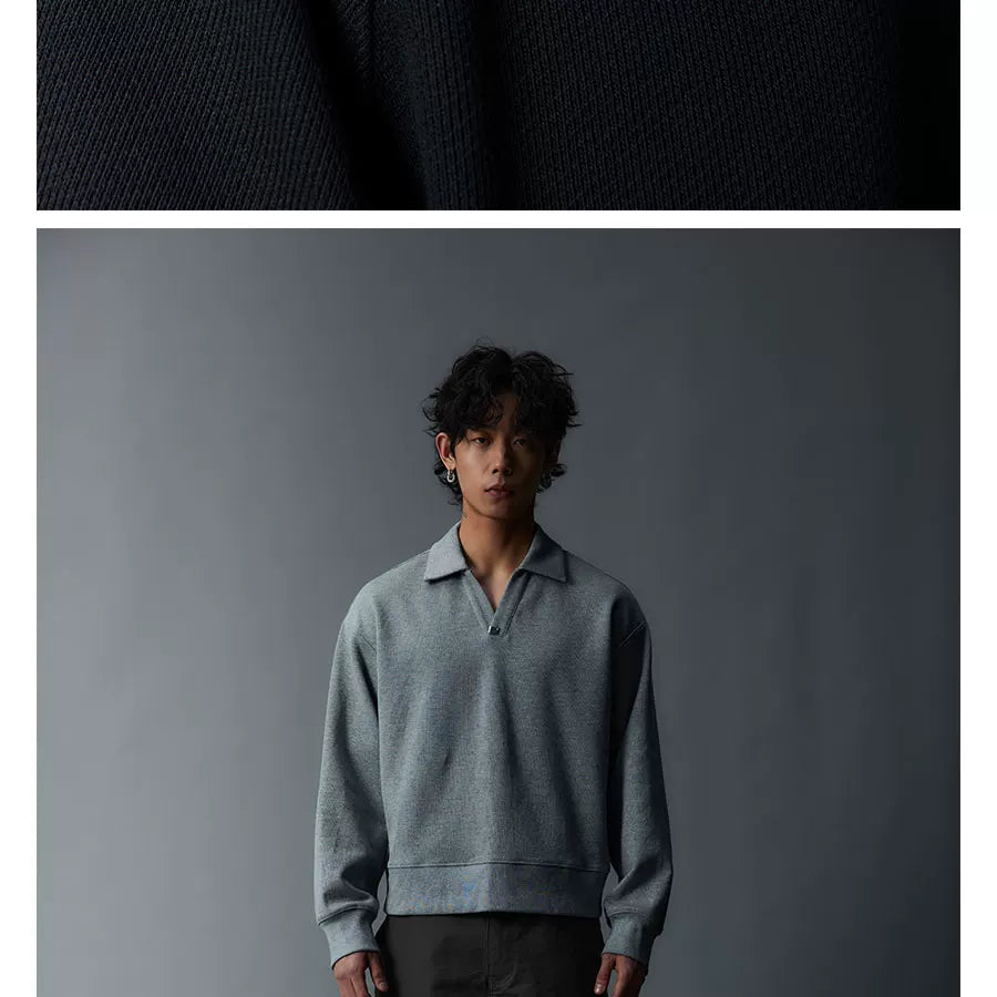 Two Tone Split Collar Polo Tees