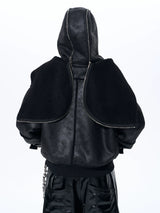 Men's Dual Hood Bomber Puffer Jacket
