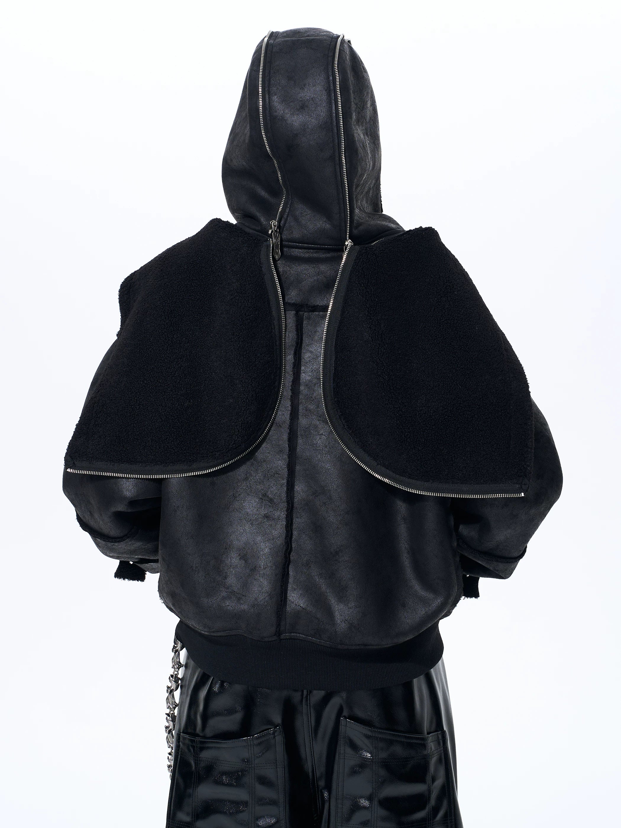 Men's Dual Hood Bomber Puffer Jacket