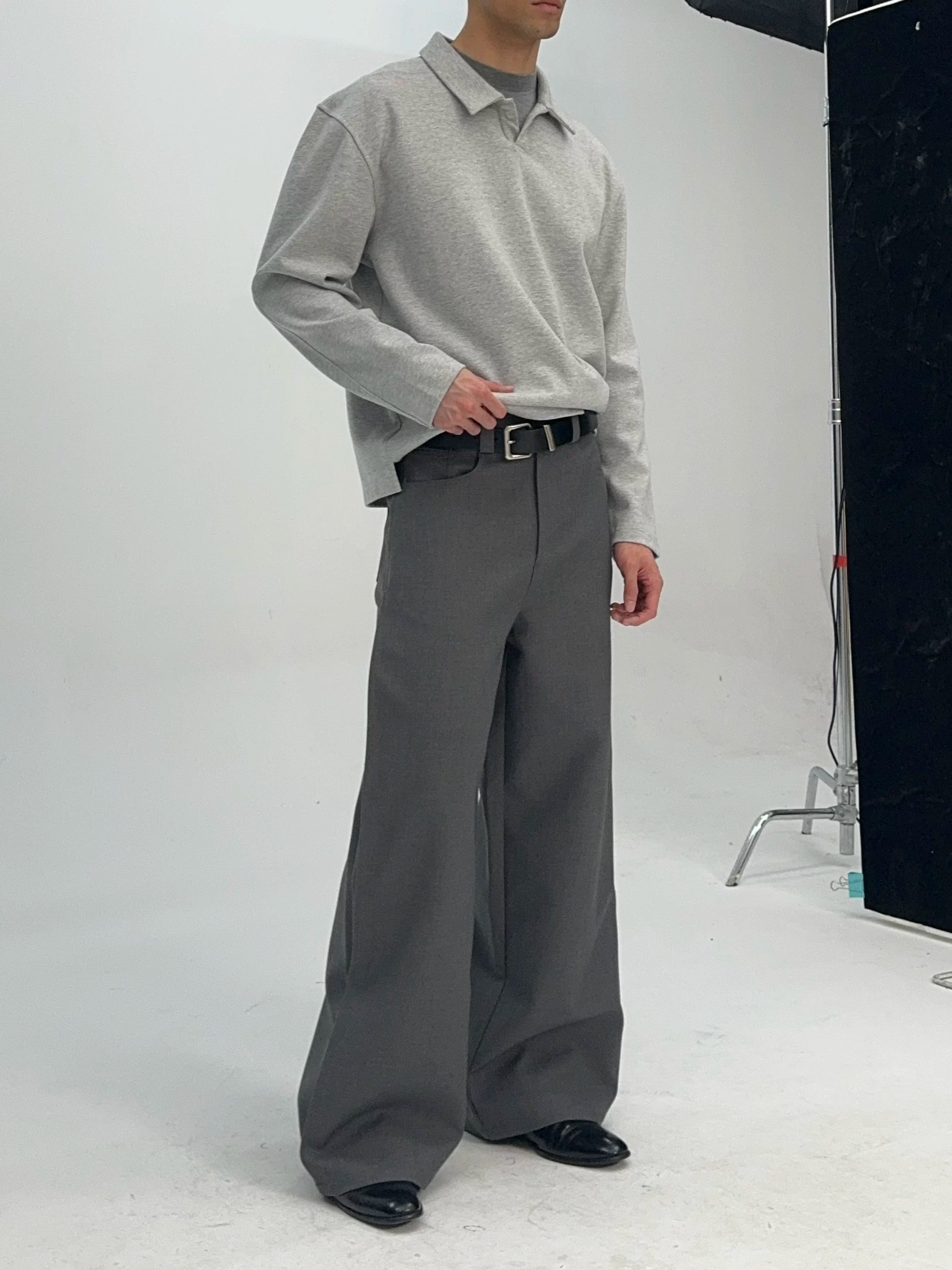 Collared Polo with Magnetic Closure