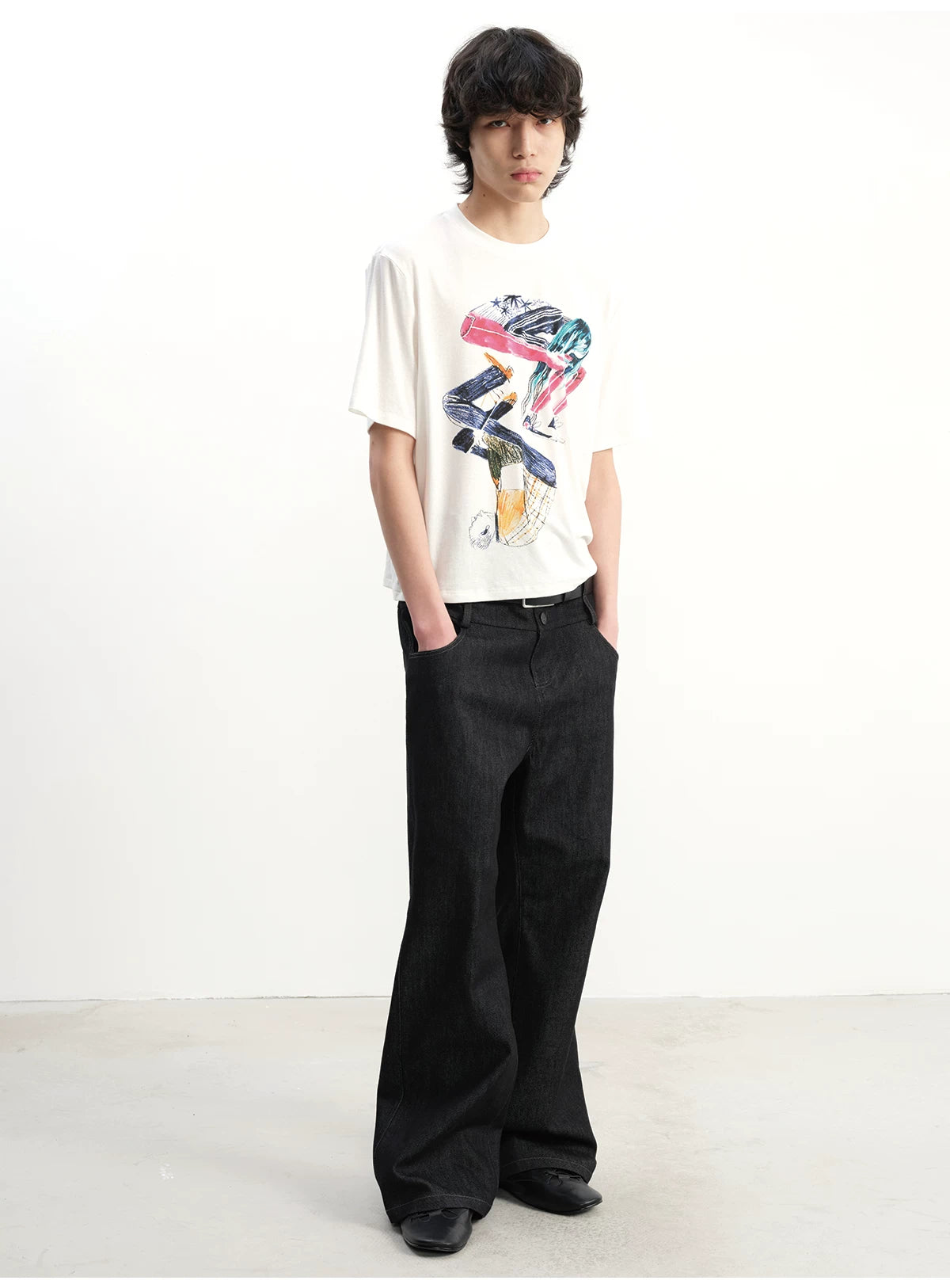 Short Sleeve Tai Chi Print Tee