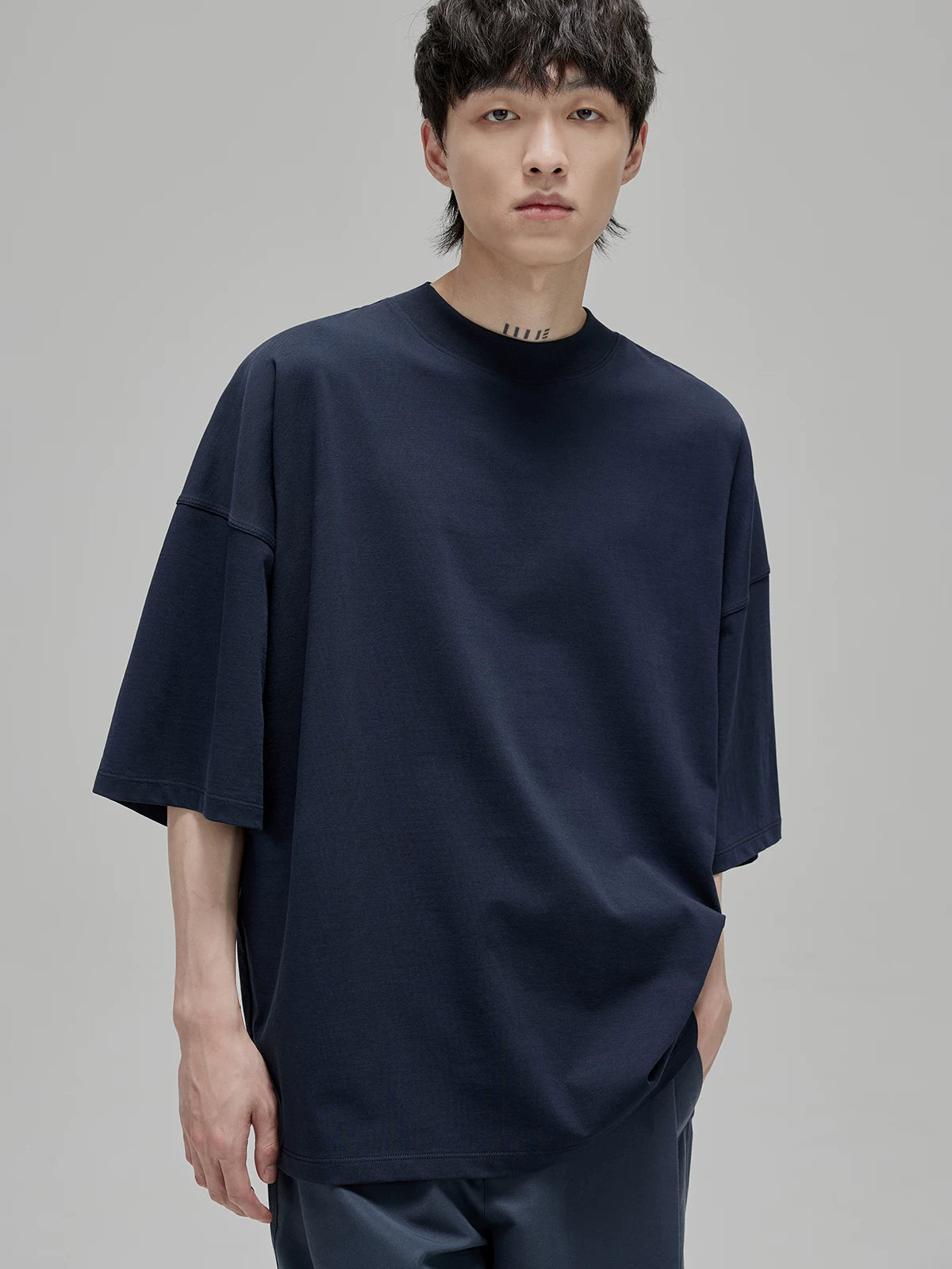 Vintage Ribbed Half Sleeve Tees