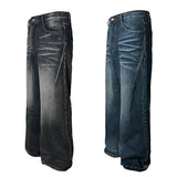 Wave Whisker Loose Flared Jeans