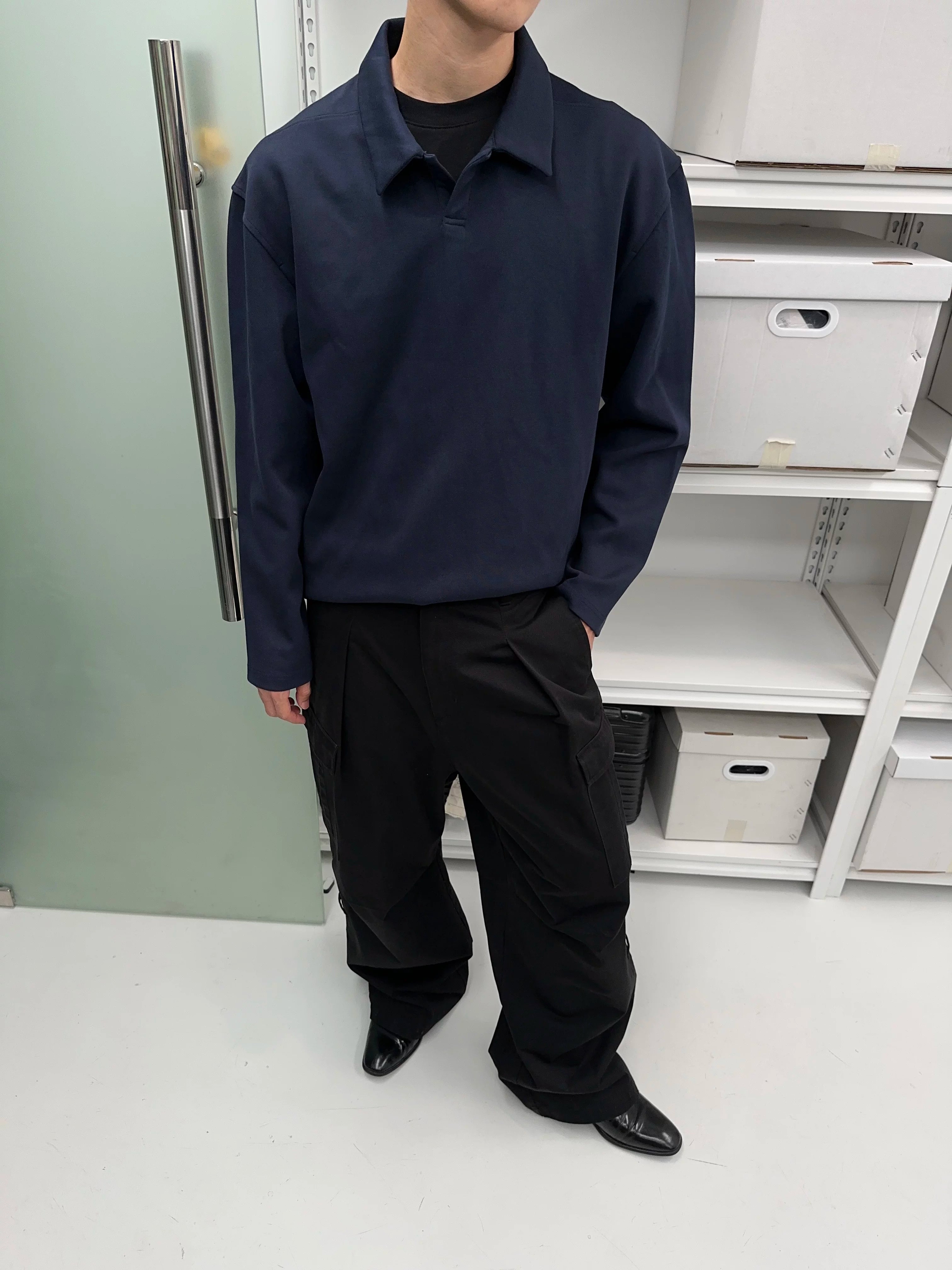 Collared Polo with Magnetic Closure