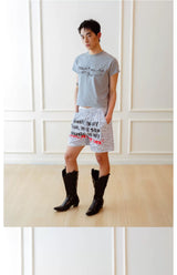 Unisex Vintage Striped Letter Print Boxers