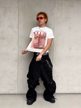 Vampire Girl Club Fitted Washed Tee