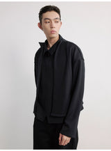 Double Layer Tencel Zipper Shirt