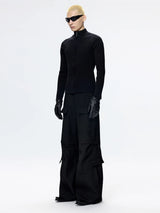 Wide-Leg Multi-Pocket Cargo Pants